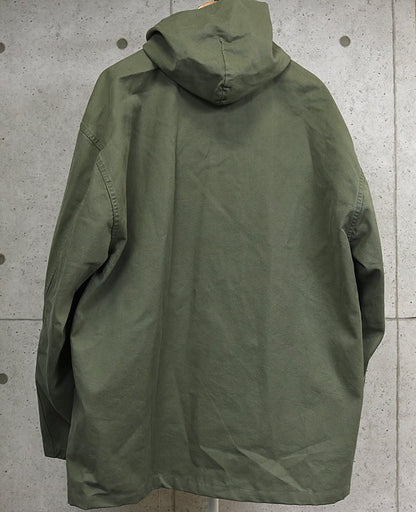 BALENCIAGA 2024 Zip Hooded Cotton Coat Khaki Size M