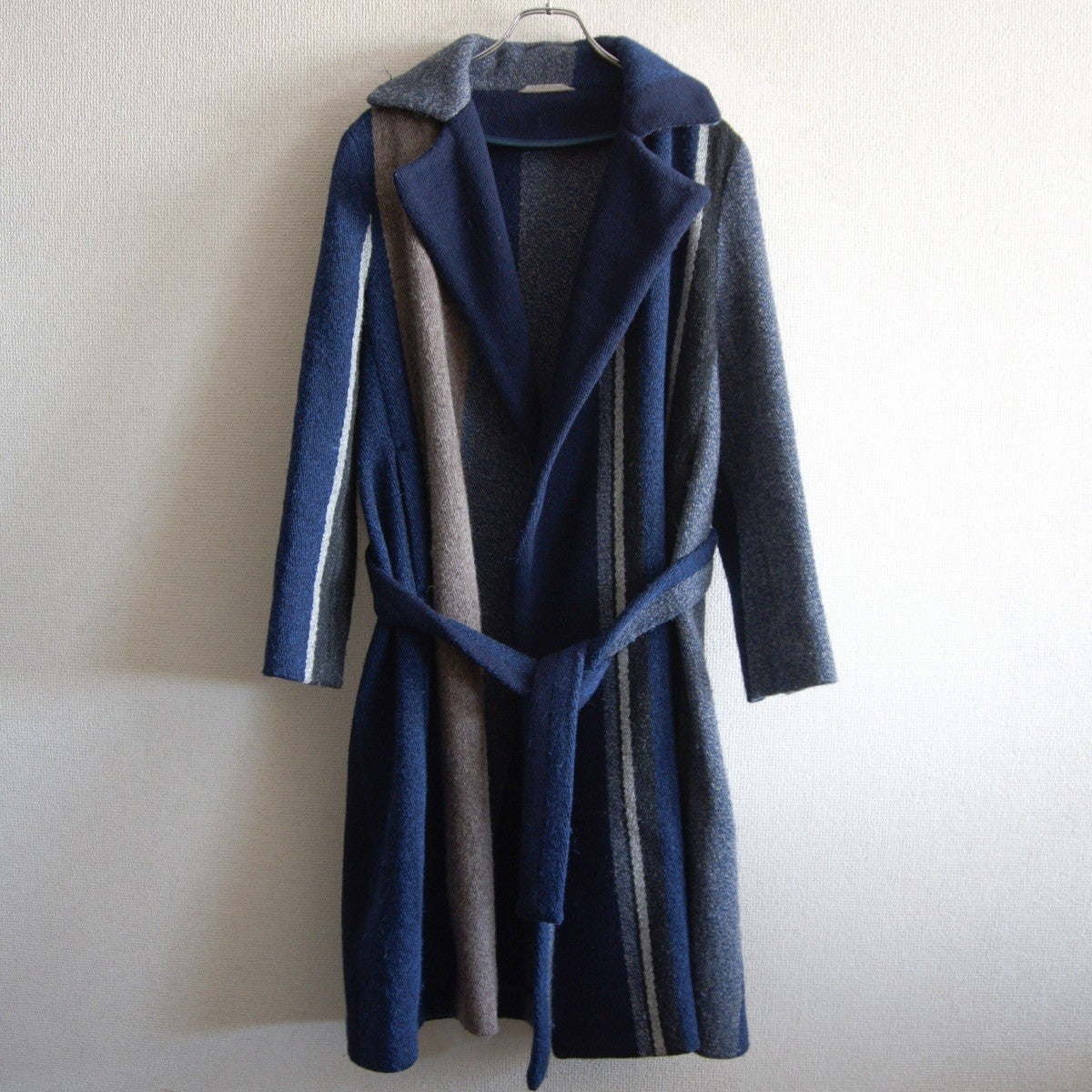 45R Crazy Pleated Wrap Coat Size 2