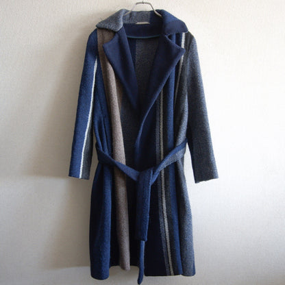 45R Crazy Pleated Wrap Coat Size 2