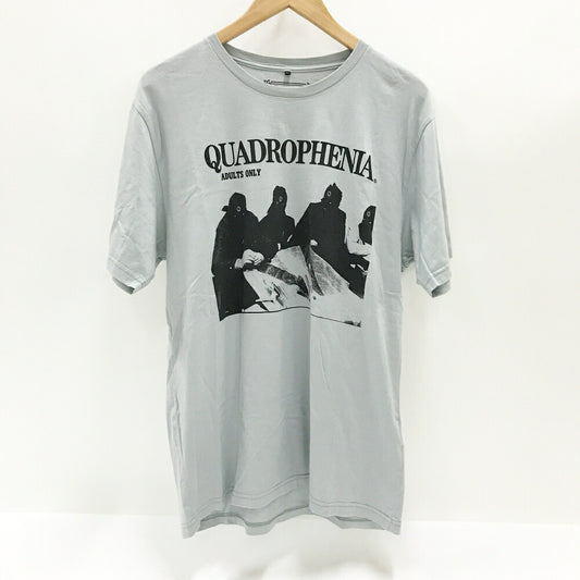 QUADROPHENIA Light Gray Graphic T-Shirt Size L