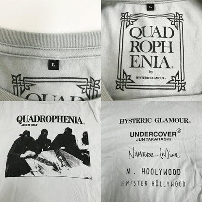 QUADROPHENIA Light Gray Graphic T-Shirt Size L