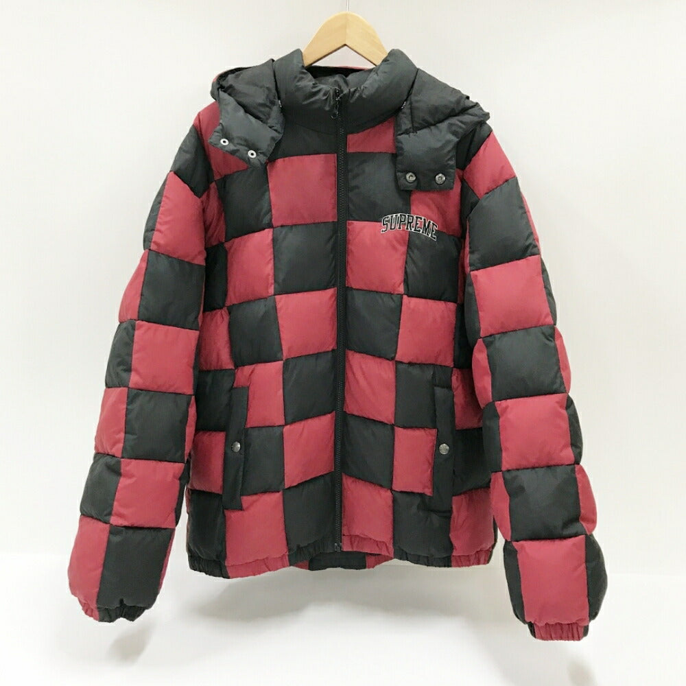 Supreme Checkerboard Puffy Down Jacket Multi Size L