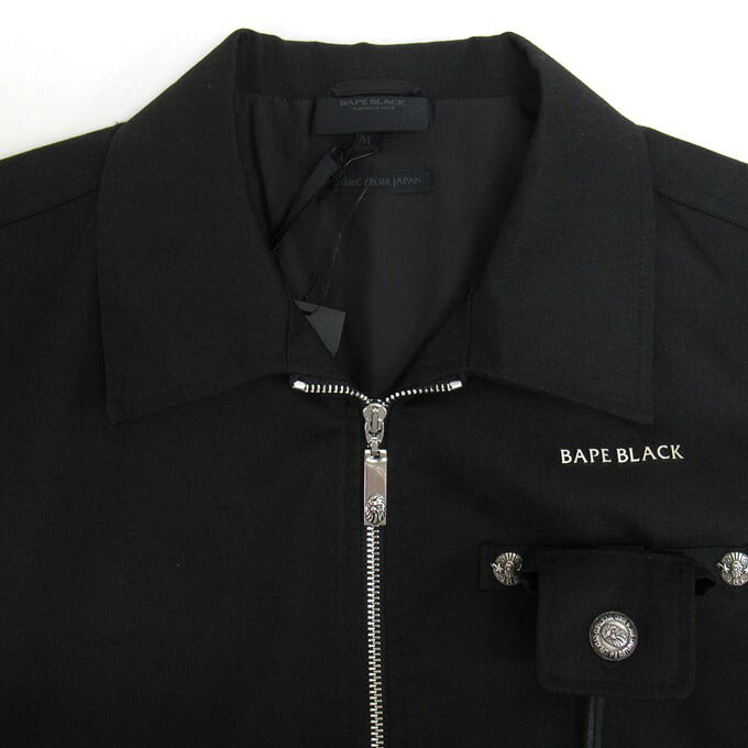BAPE BLACK A BATHING APE Ornament Jacket Black Size M