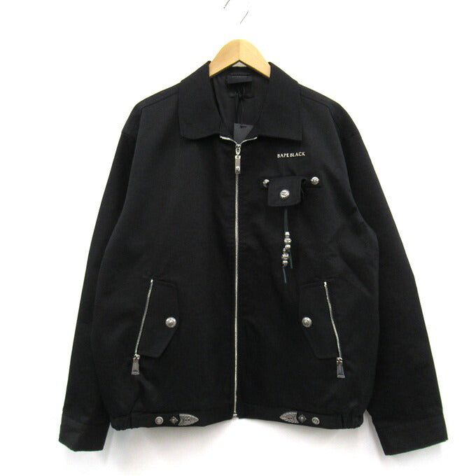 BAPE BLACK A BATHING APE Ornament Jacket Black Size M