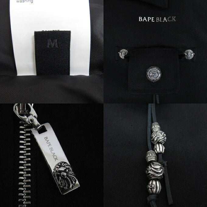 BAPE BLACK A BATHING APE Ornament Jacket Black Size M
