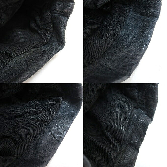 French Army 70's Pilot Leather Jacket Blue Size 96M