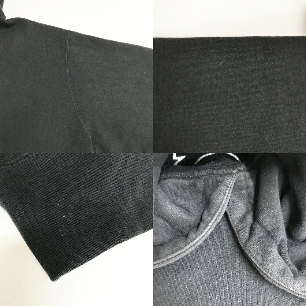 Supreme Satin Applique Logo Pullover Hoodie Black Size M