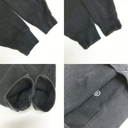 Supreme Satin Applique Logo Pullover Hoodie Black Size M