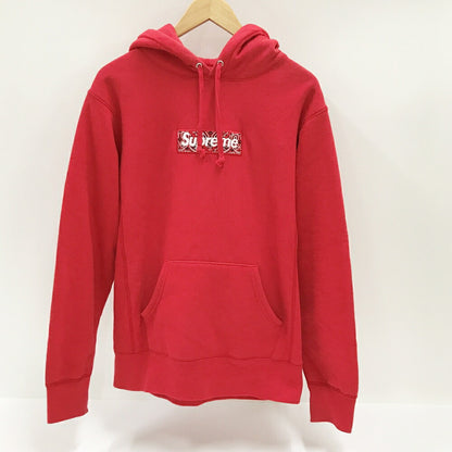 Supreme Bandana Box Logo Pullover Hoodie Red Size S