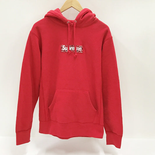 Supreme Bandana Box Logo Pullover Hoodie Red Size S