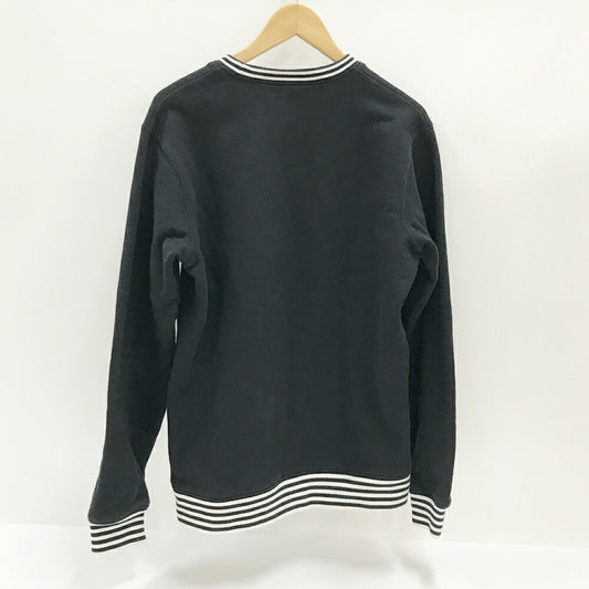 Supreme Classic Logo Stripe Rib Sweatshirt Multi Size S
