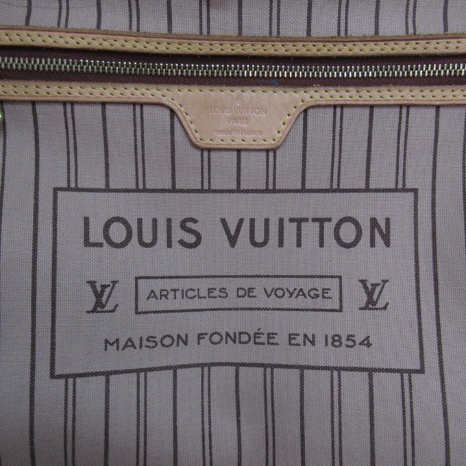 LOUIS VUITTON Monogram Neverfull MM Rose Beige