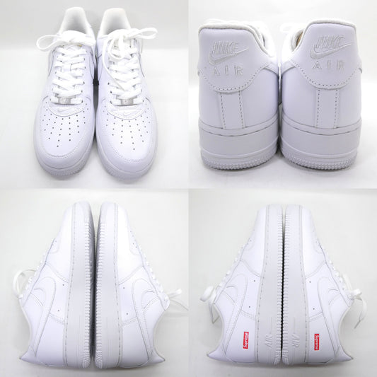 Supreme x Nike Air Force 1 Low SP White Sneakers