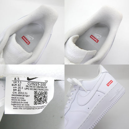Supreme x Nike Air Force 1 Low SP White Sneakers