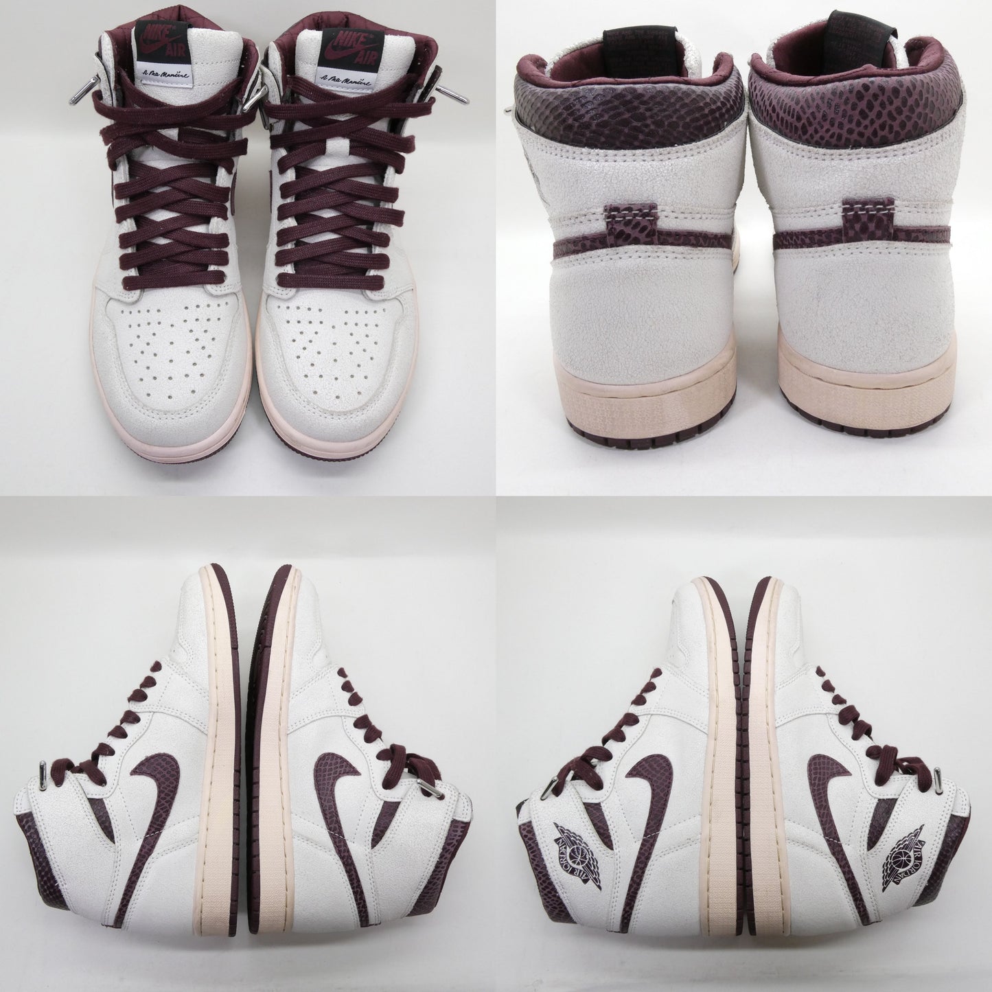 A MA MANIERE x Nike Air Jordan 1 Retro Burgundy Sneakers