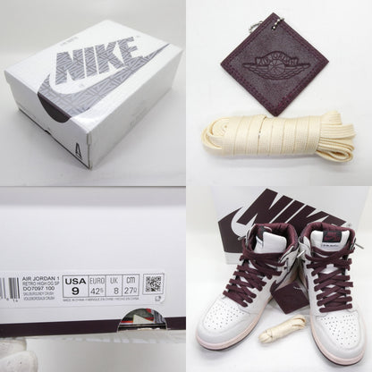 A MA MANIERE x Nike Air Jordan 1 Retro Burgundy Sneakers