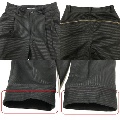 ISSEY MIYAKE 80s Black Stripe Slacks Pants Size M