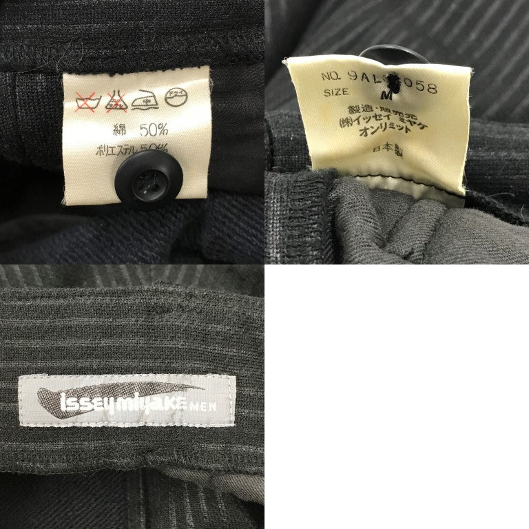ISSEY MIYAKE 80s Black Stripe Slacks Pants Size M