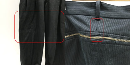 ISSEY MIYAKE 80s Black Stripe Slacks Pants Size M