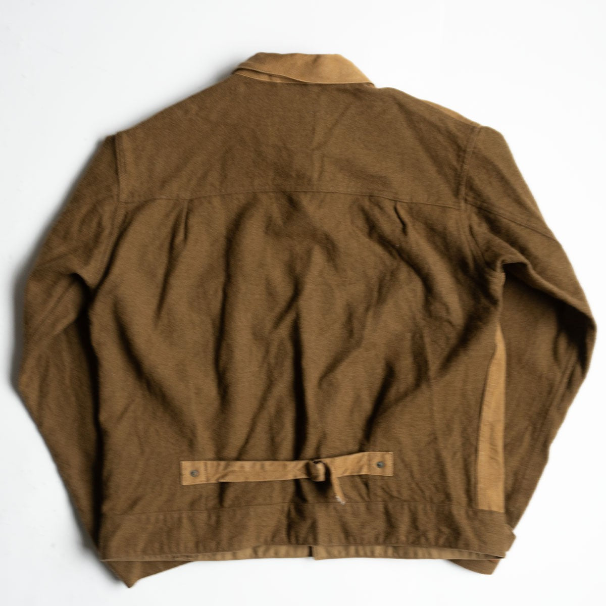 NIGEL CABOURN Wool Mix Brown Denim Jacket Size XXL
