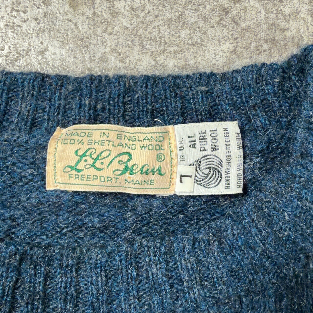 L.L.Bean Vintage 60s/70s Shetland Sweater Size L