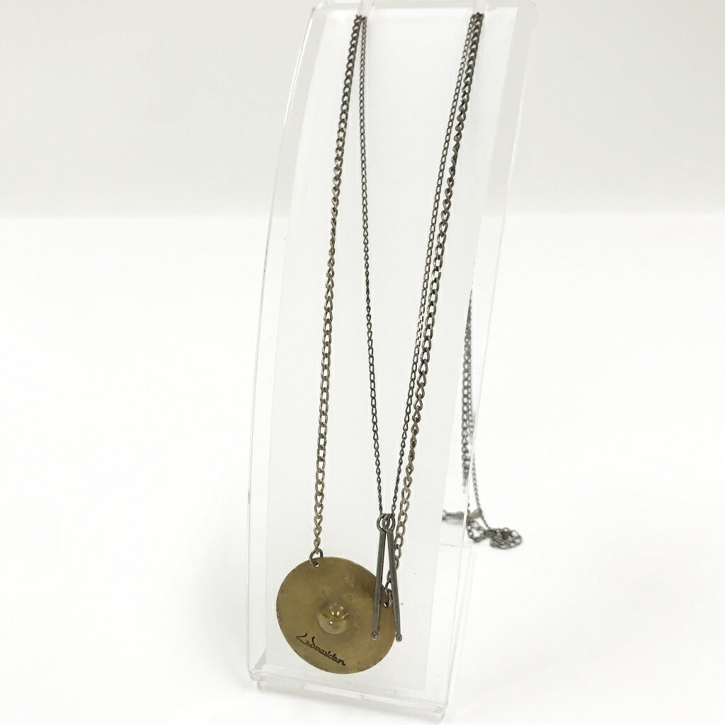 LAD MUSICIAN Cymbal Necklace Silver Size ONE SIZE