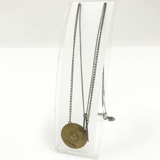 LAD MUSICIAN Cymbal Necklace Silver Size ONE SIZE