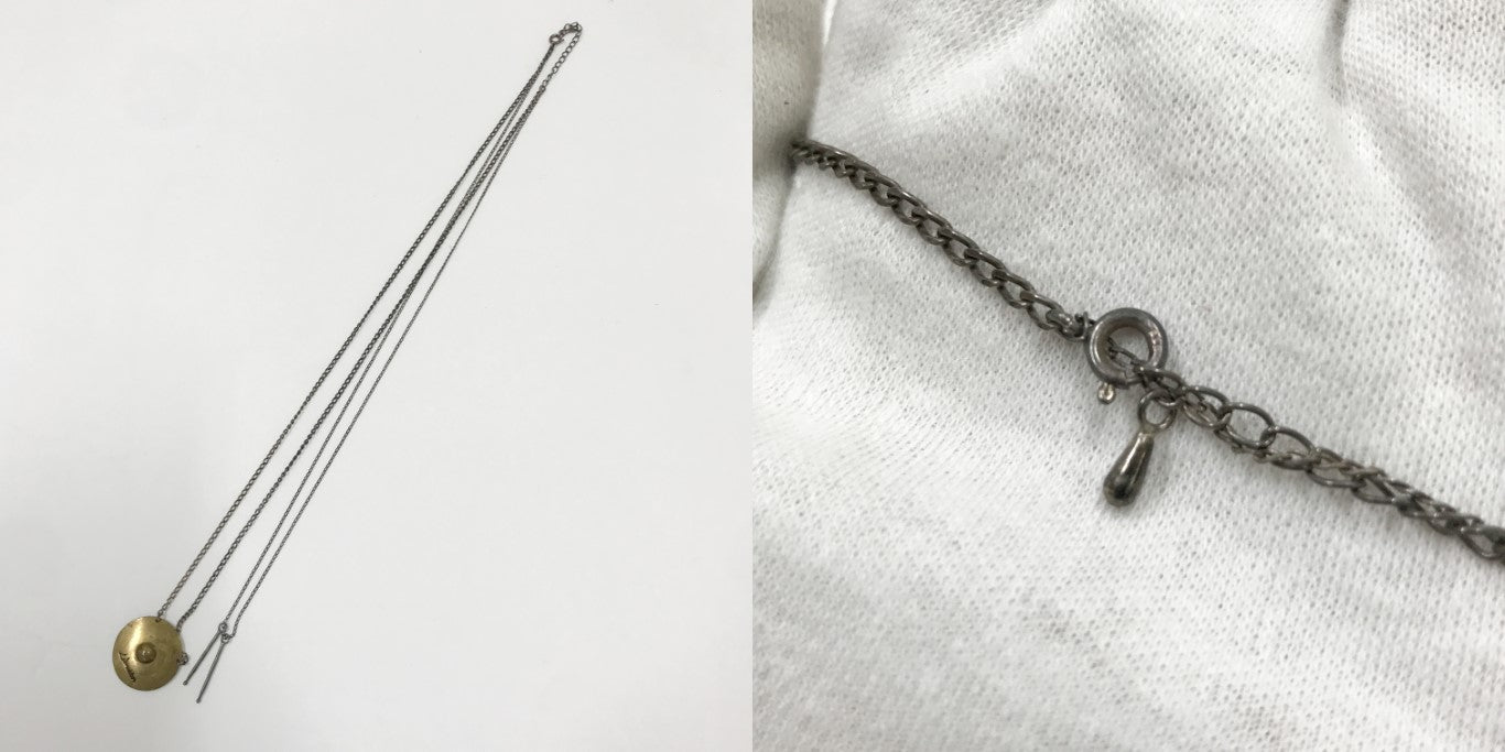 LAD MUSICIAN Cymbal Necklace Silver Size ONE SIZE