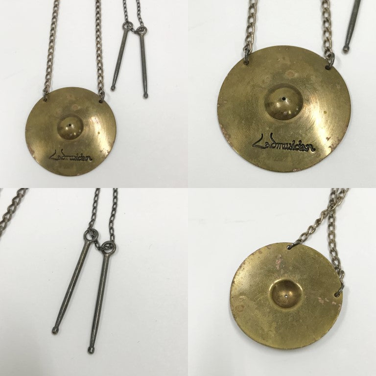 LAD MUSICIAN Cymbal Necklace Silver Size ONE SIZE