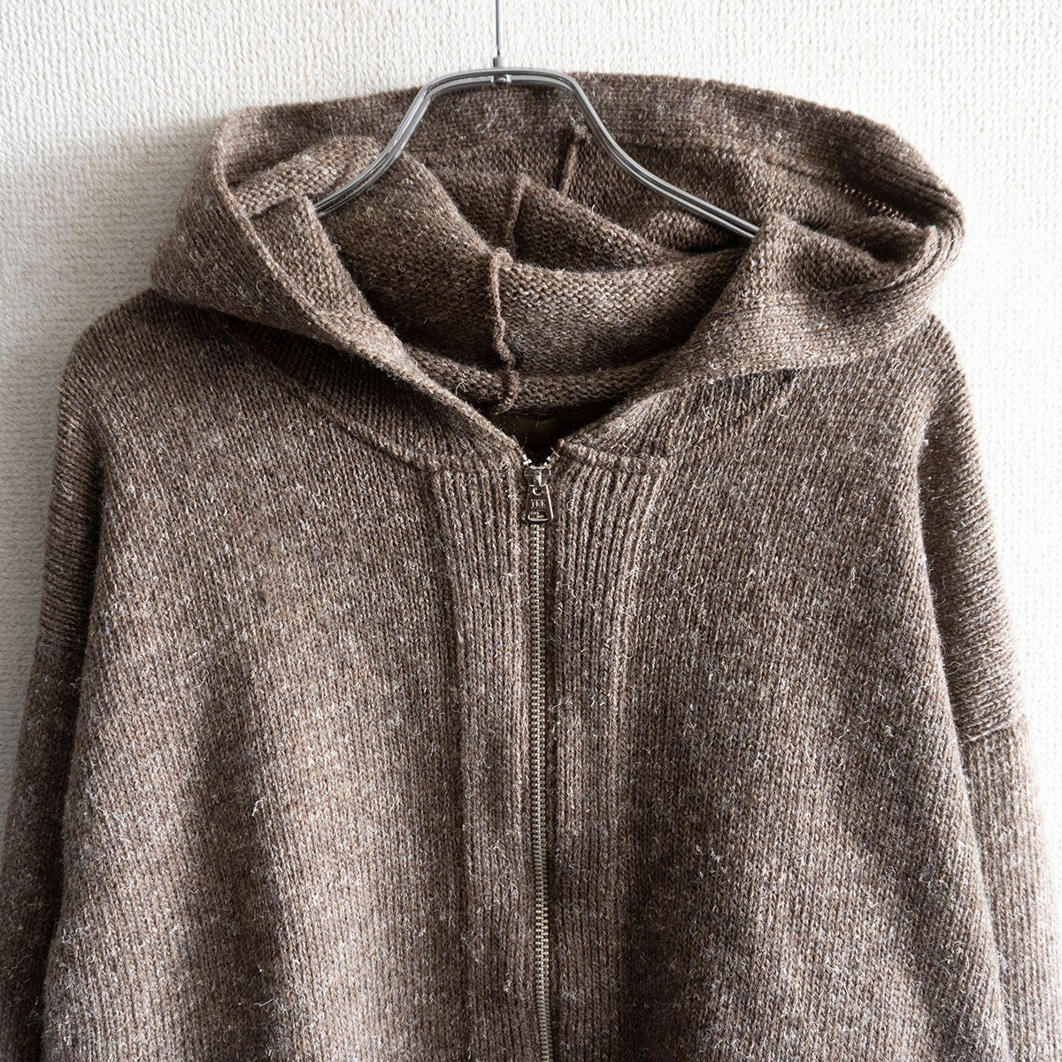 Y's for Men Zip-up knit hoodie Brown Size L