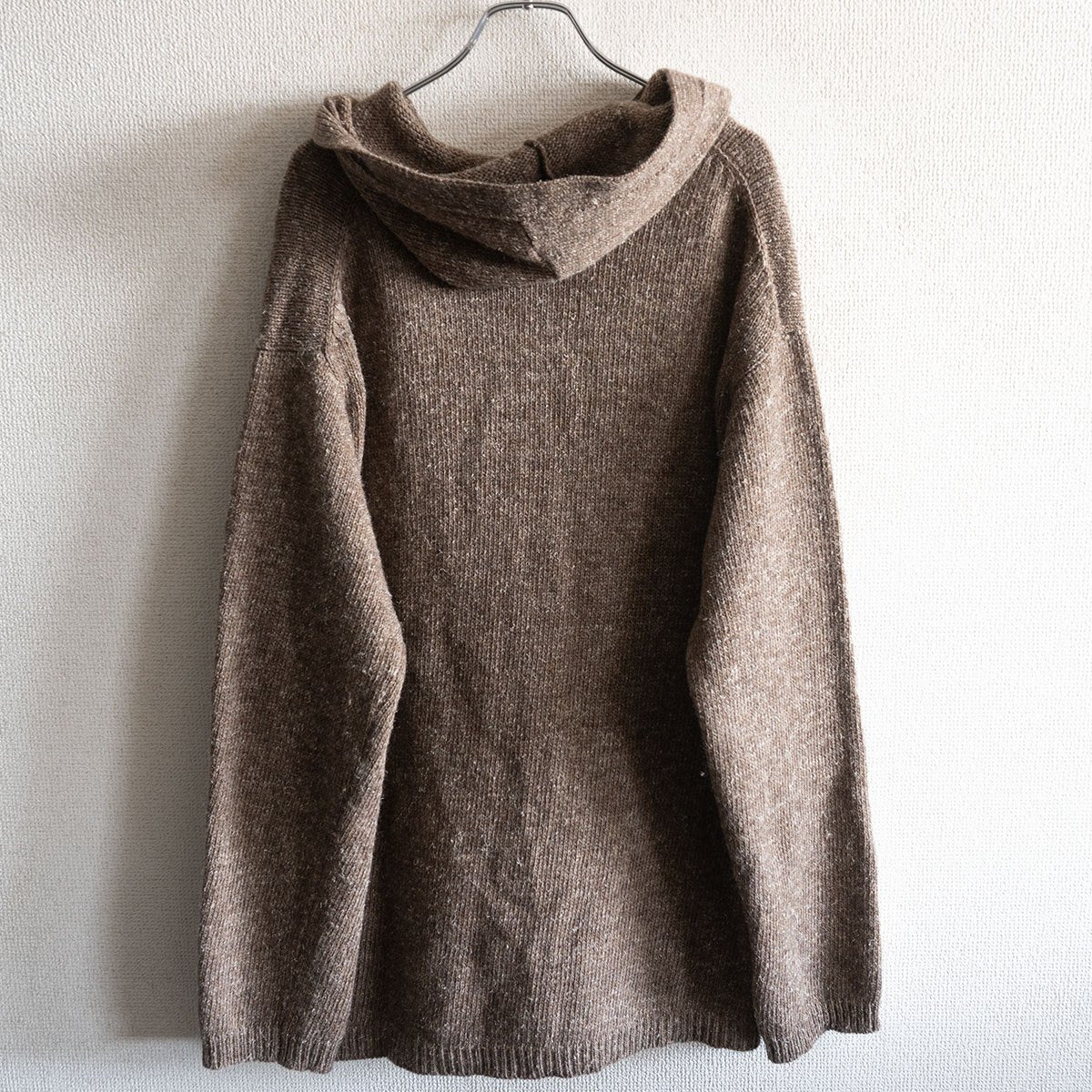 Y's for Men Zip-up knit hoodie Brown Size L