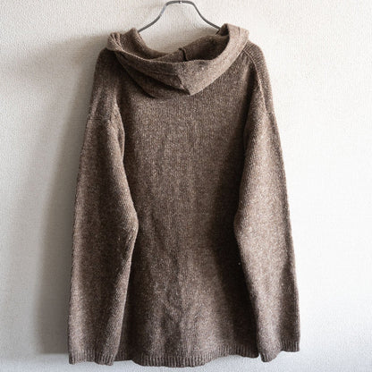 Y's for Men Zip-up knit hoodie Brown Size L