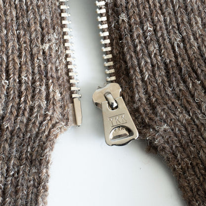 Y's for Men Zip-up knit hoodie Brown Size L