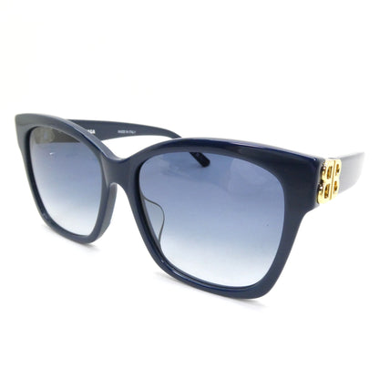 BALENCIAGA Unisex Blue Frame Lens Sunglasses Size ONE SIZE