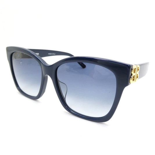BALENCIAGA Unisex Blue Frame Lens Sunglasses Size ONE SIZE