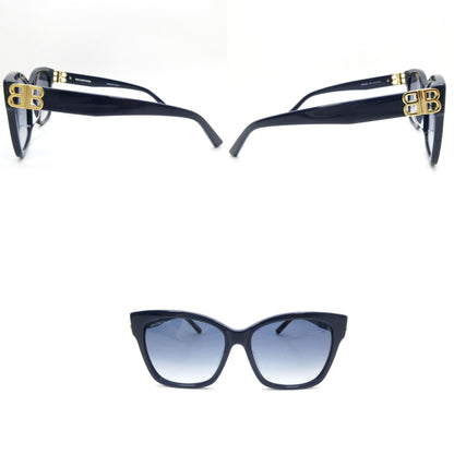 BALENCIAGA Unisex Blue Frame Lens Sunglasses Size ONE SIZE