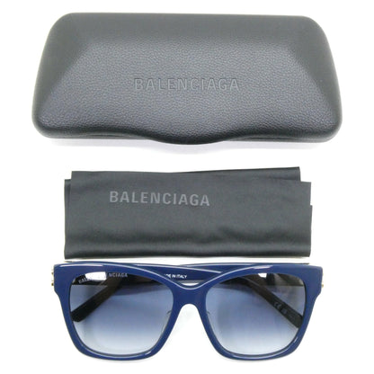 BALENCIAGA Unisex Blue Frame Lens Sunglasses Size ONE SIZE