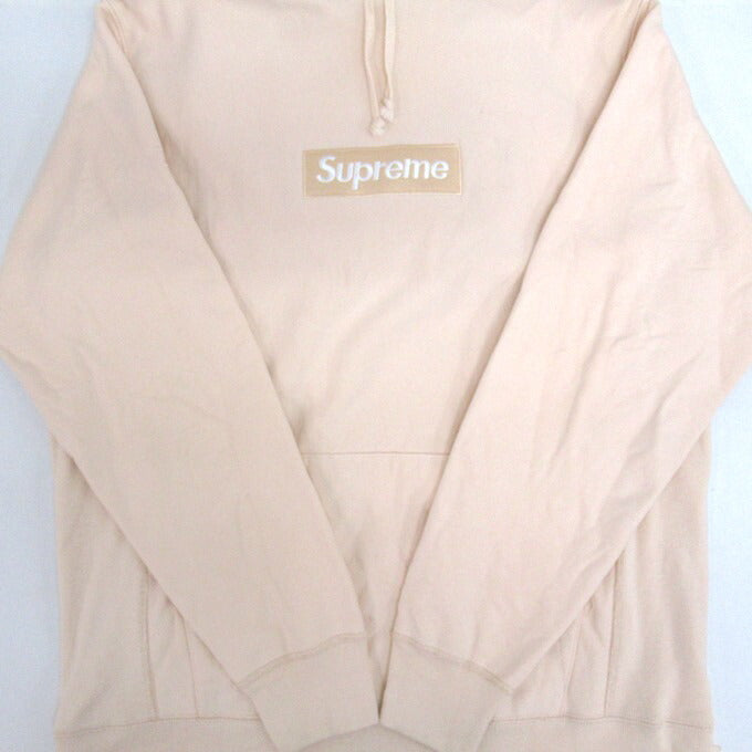 Supreme FW16 Box Logo Peach Pink Hoodie Size L