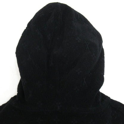 LOUIS VUITTON Monogram French Terry Zip Hoodie Black Size M