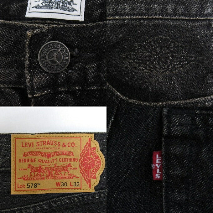 Levi's x Jordan Baggy Denim Jeans Black Size W30