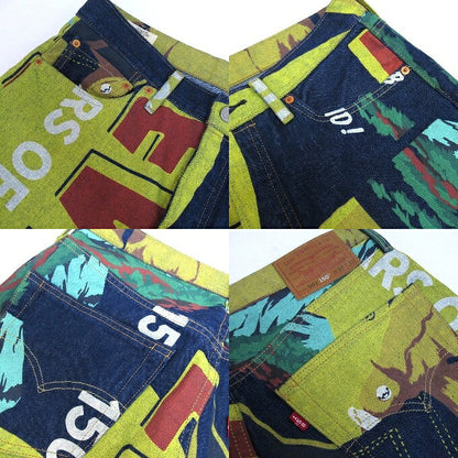 Levi's 501 Selvedge 150th Anniversary Print Jeans Size W32