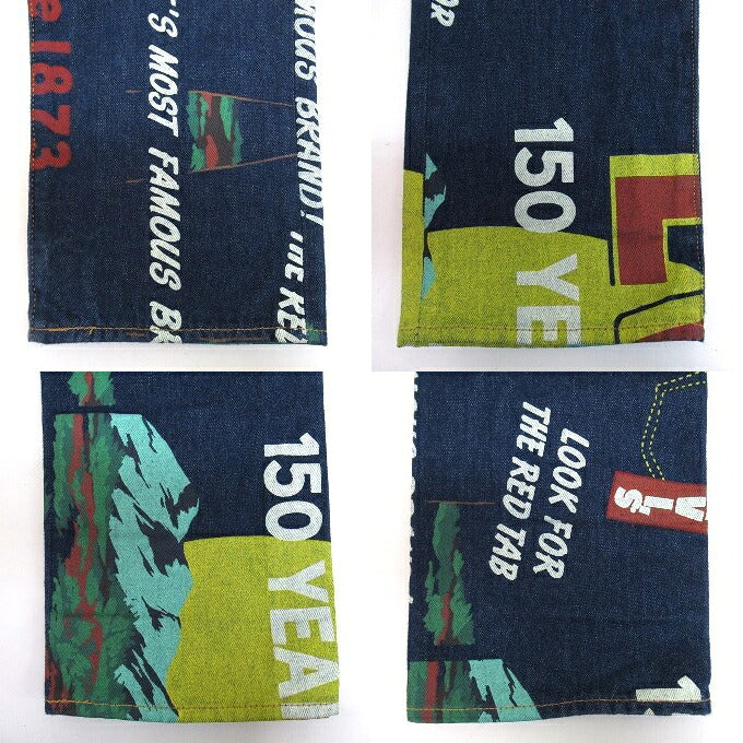 Levi's 501 Selvedge 150th Anniversary Print Jeans Size W32