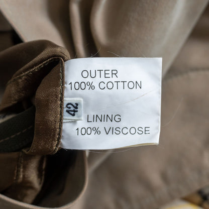INVERTERE Lined Belted Balmacaan Coat Size 42
