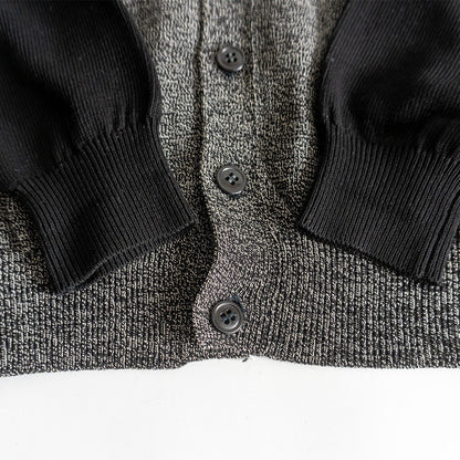 Y's for Men Bicolor Cardigan Gray Size M