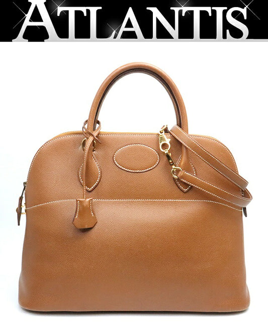 HERMES Bolide 35 2WAY Handbag Cousuvel Leather Size ONE SIZE