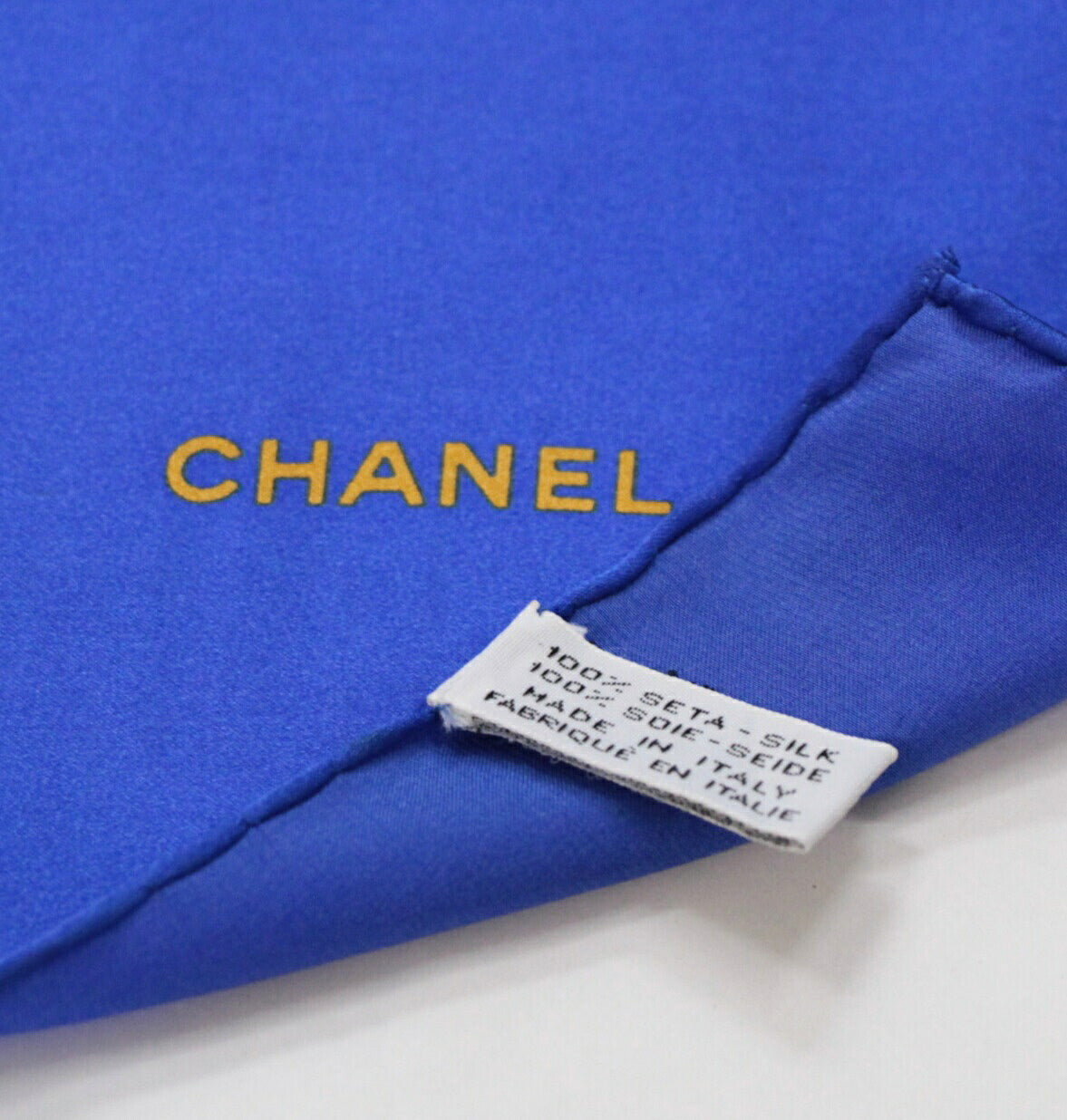CHANEL Vintage Coco Mark Jewelry Silk Scarf Size ONE SIZE