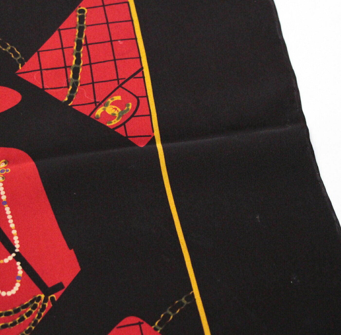 CHANEL Vintage Mademoiselle Silk Scarf Size ONE SIZE