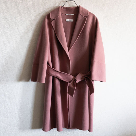 S MAX MARA CUCITO A MANO Belted double-faced coat Size 34