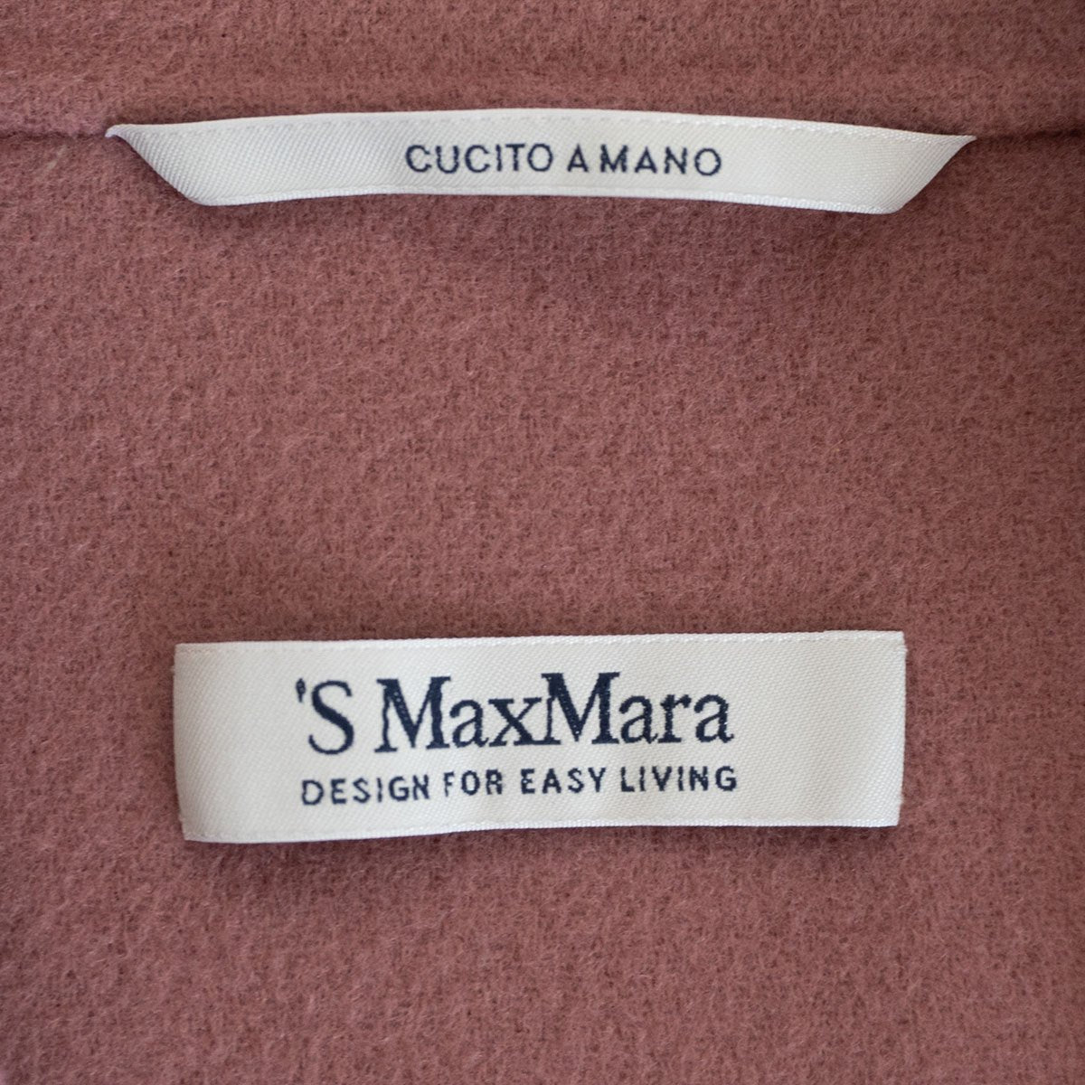 S MAX MARA CUCITO A MANO Belted double-faced coat Size 34