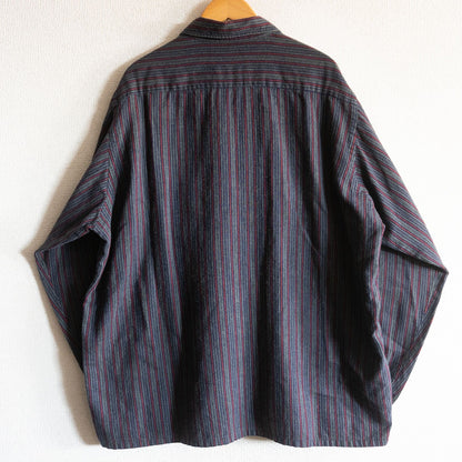 Viyella 60S Open Collar Striped Shirt Size L